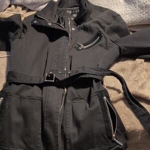 Stylish Black Jacket with Belt